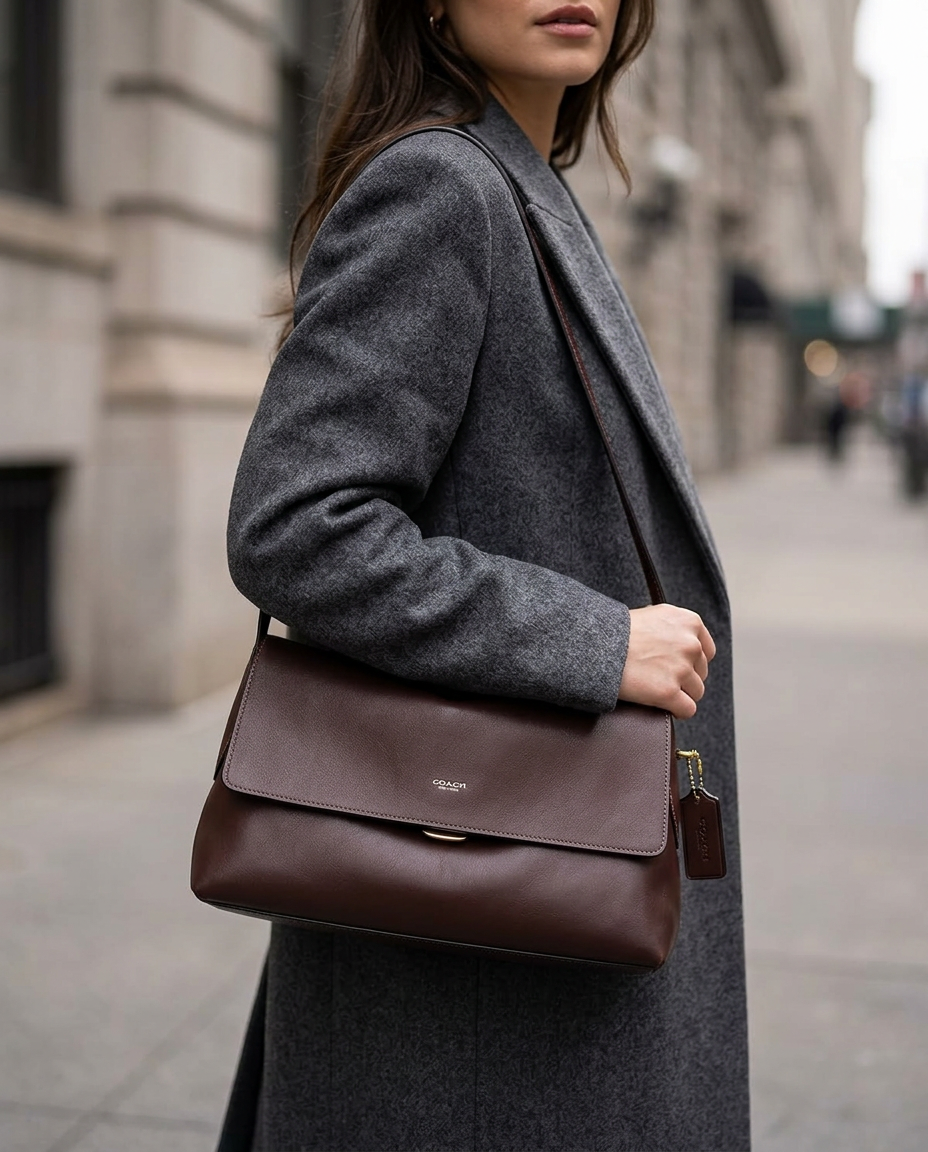 Coach Chelsea Shoulder Bag 30 worn by a model