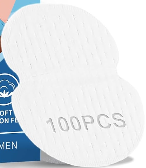 LARUOOUU Armpit Sweat Pads for Women — 100 Count