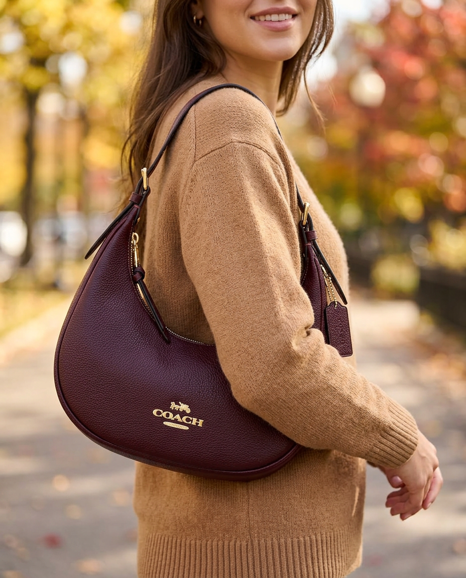 Coach Bailey Hobo worn by a model