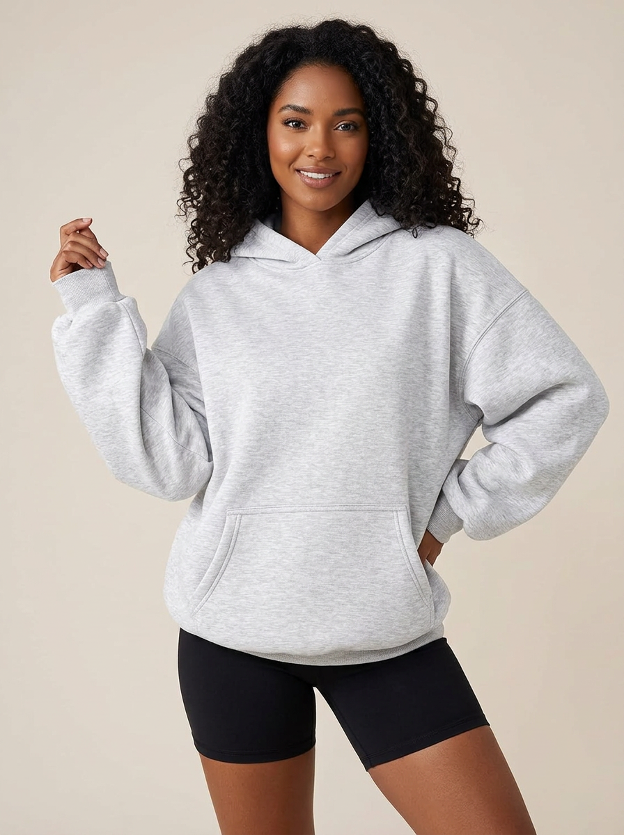 AUTOMET Oversized Crewneck Sweatshirt worn by a model