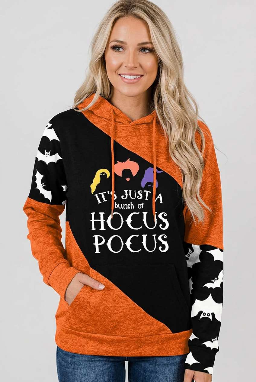 FAYALEQ Halloween Graphic Pullover Sweatshirt worn by a model