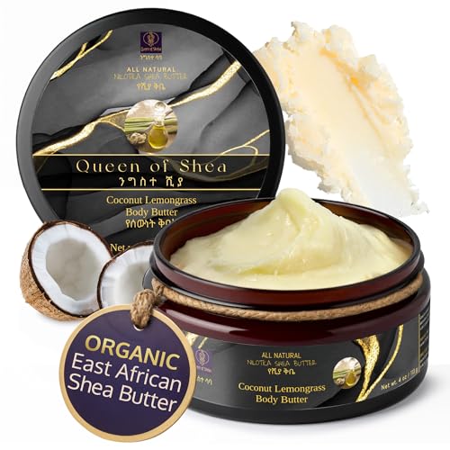 Queen of Shea Raw African Shea Butter β Coconut Lemongrass